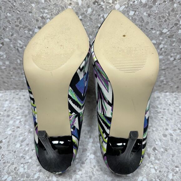 Steve Madden Madden Girl OhNice Fabric Print Heels Pumps Size 7M Stiletto Heels - Picture 9 of 14